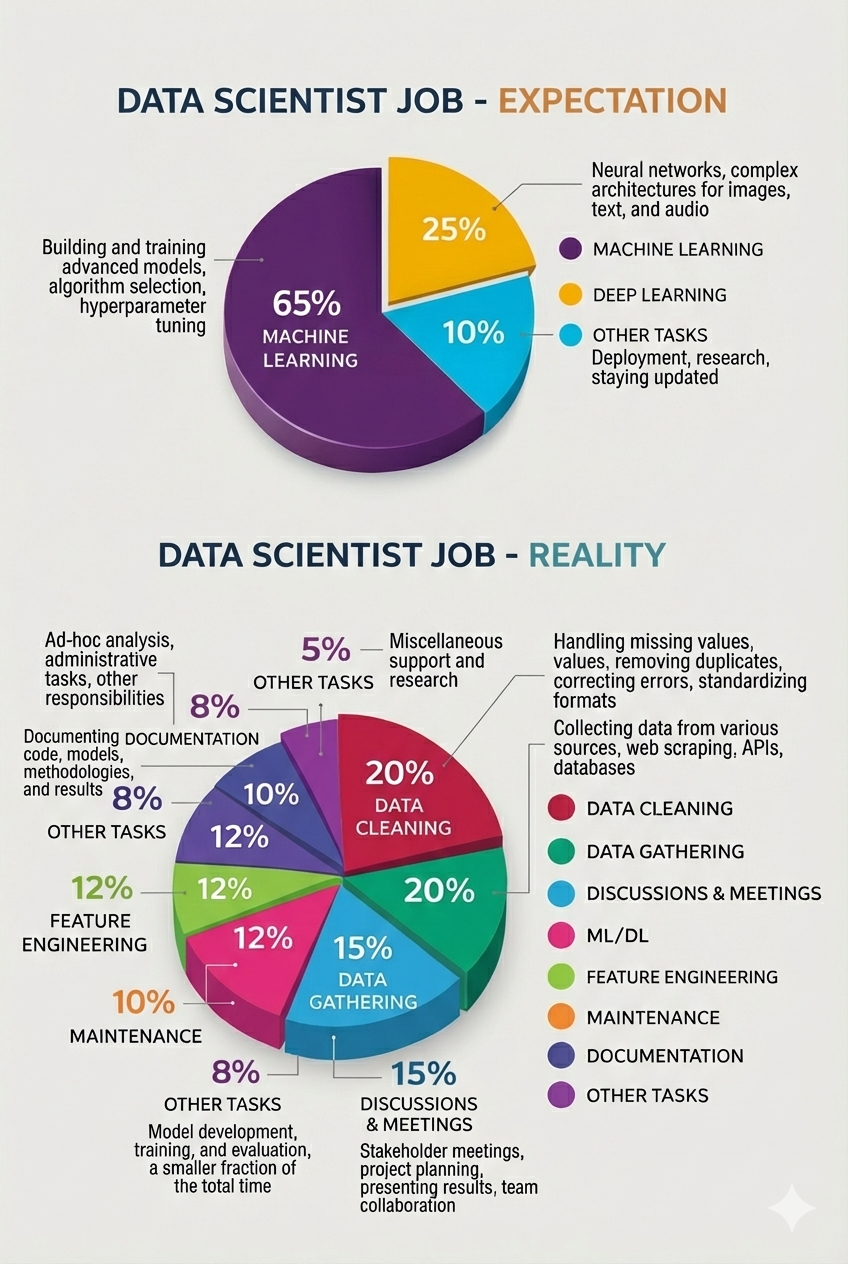 𝗗𝗮𝘁𝗮 𝗦𝗰𝗶𝗲𝗻𝘁𝗶𝘀𝘁 𝗝𝗼𝗯 𝗘𝘅𝗽𝗲𝗰𝘁𝗮𝘁𝗶𝗼𝗻 𝘃𝘀 𝗥𝗲𝗮𝗹𝗶𝘁𝘆