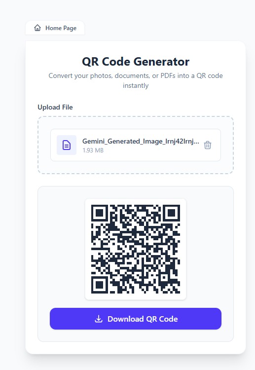 QR generation